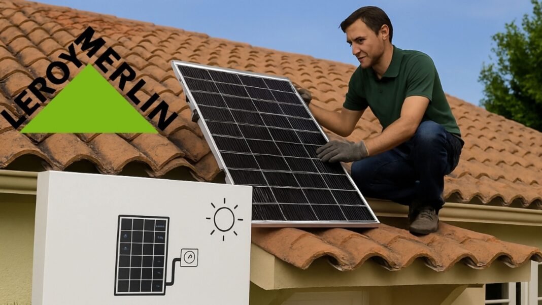 Leroy Merlin desafía a Lidl y ya vende en España un kit solar autoinstalable: luz gratis en casa sin obras ni papeleos