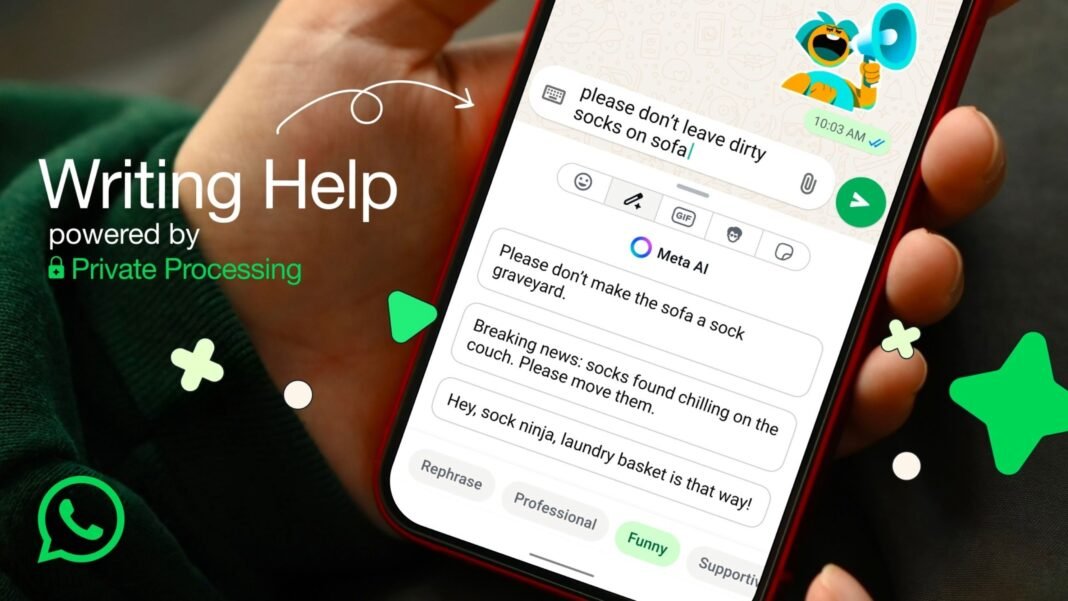 ¿No sabes cómo decirlo? La nueva función de IA de WhatsApp te reescribe el mensaje al momento