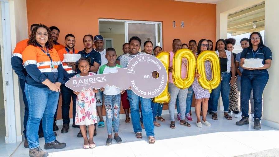 Reasentamiento de Barrick Pueblo Viejo avanza: 100 familias ya habitan en sus nuevos hogares