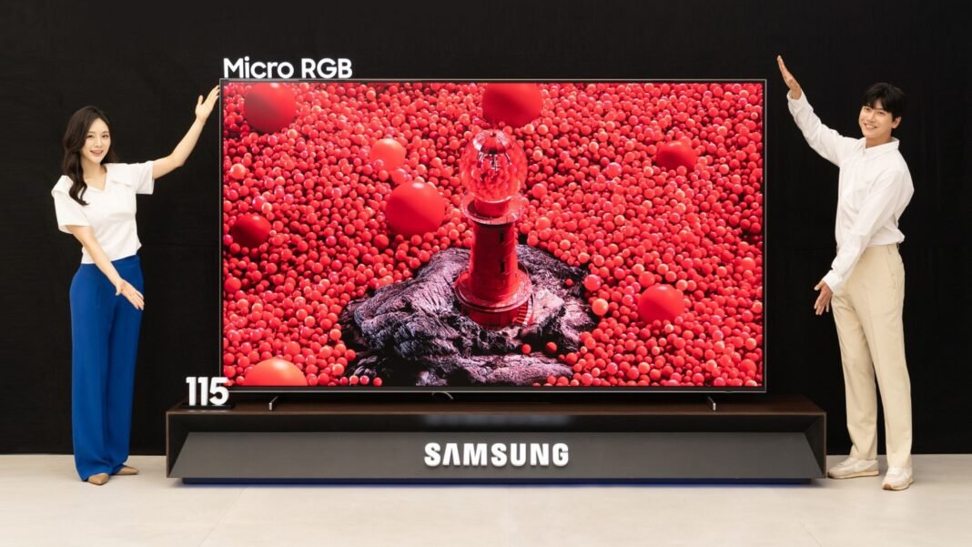 Samsung lanza el primer televisor Micro RGB del mundo, que quiere revolucionar el sector