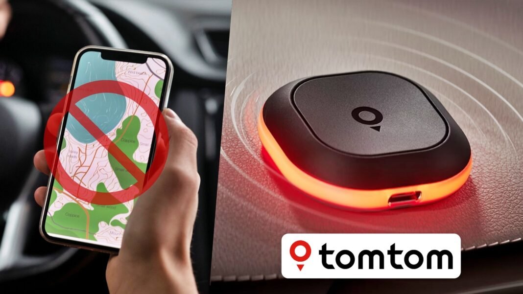 Adiós Google Maps, TomTom lanza un avisador de radares en tiempo real sin pantalla que no necesita móvil