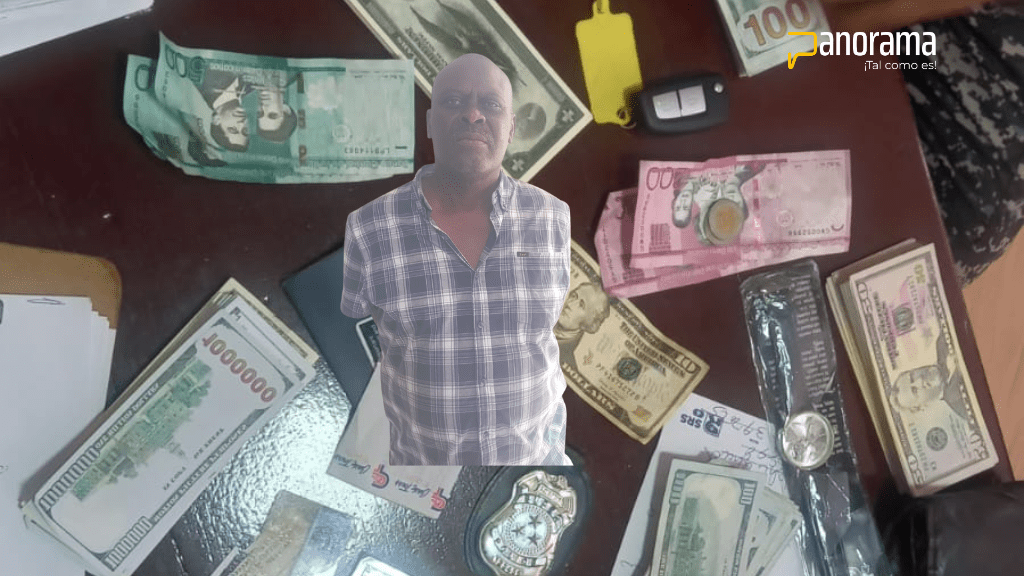 Detienen haitiano con billetes falsos de un millón de dólares