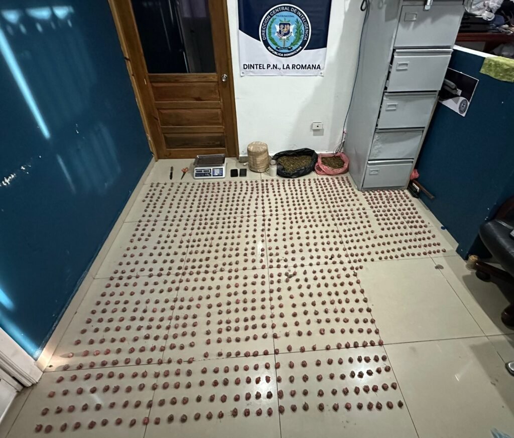 DINTEl junto al MP ocupa más de 7 mil gramos de marihuana y apresa a un hombre durante allanamiento en Villa Hermosa, La Romana