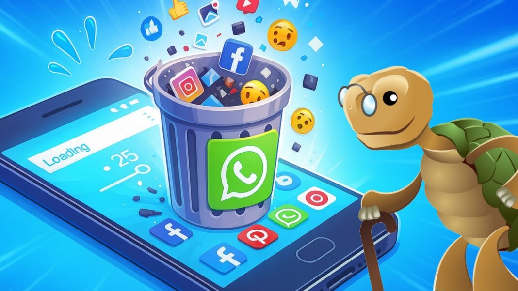 Mi móvil Android funcionaba a paso de tortuga, hasta que descubrí el culpable: la papelera de WhatsApp Mi móvil Android funcionaba a paso de tortuga, hasta que descubrí el culpable: la papelera de WhatsApp