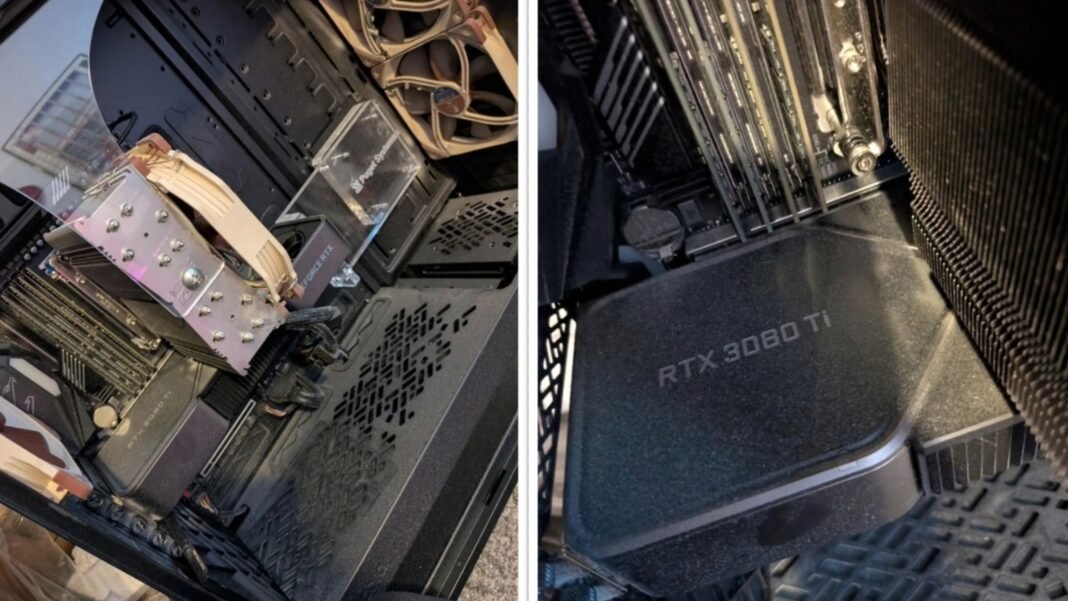 Paga 23 dólares por la torre de un PC y en su interior descubre un monstruo con CPU de 24 núcleos y RTX 3080 Ti Paga 23 dólares por la torre de un PC y en su interior descubre un monstruo con CPU de 24 núcleos y RTX 3080 Ti