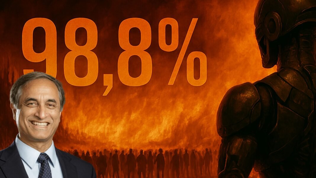 Subhash Kak, científico experto en IA calcula la fecha fatídica: “Eliminará al 98,8% de la población humana”