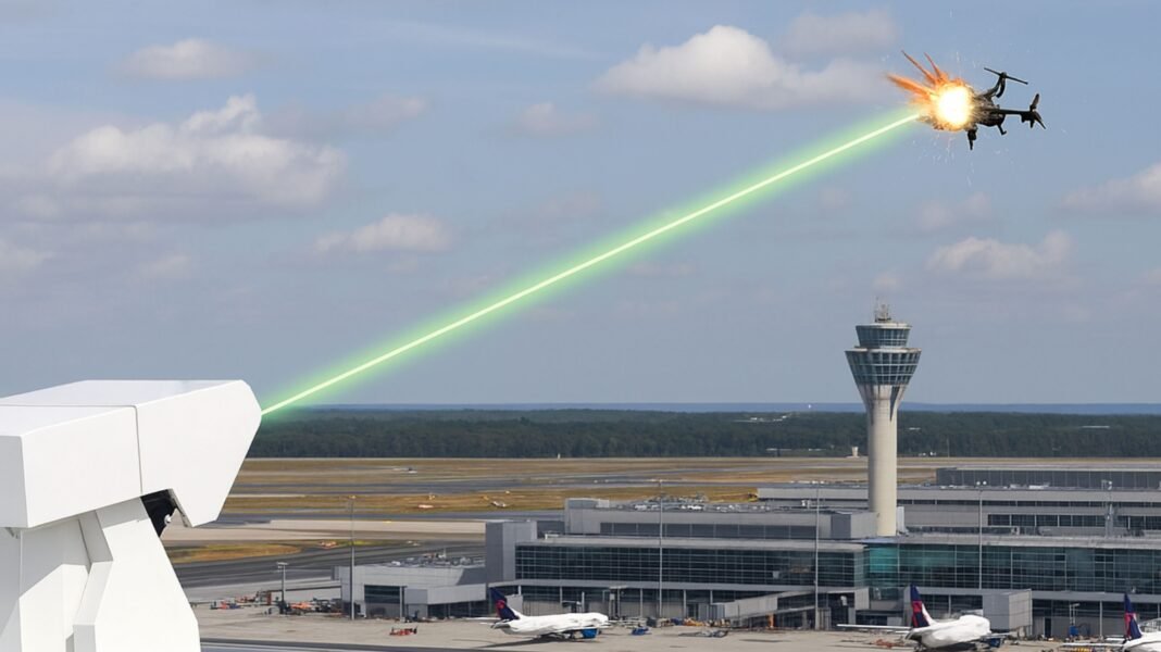 Alemania es el primer país europeo en instalar un sistema láser antidrones en uno de sus principales aeropuertos Alemania es el primer país europeo en instalar un sistema láser antidrones en uno de sus principales aeropuertos