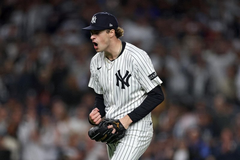 Cam Schlittler lanza 8 innings en blanco y Yankees eliminan a Boston