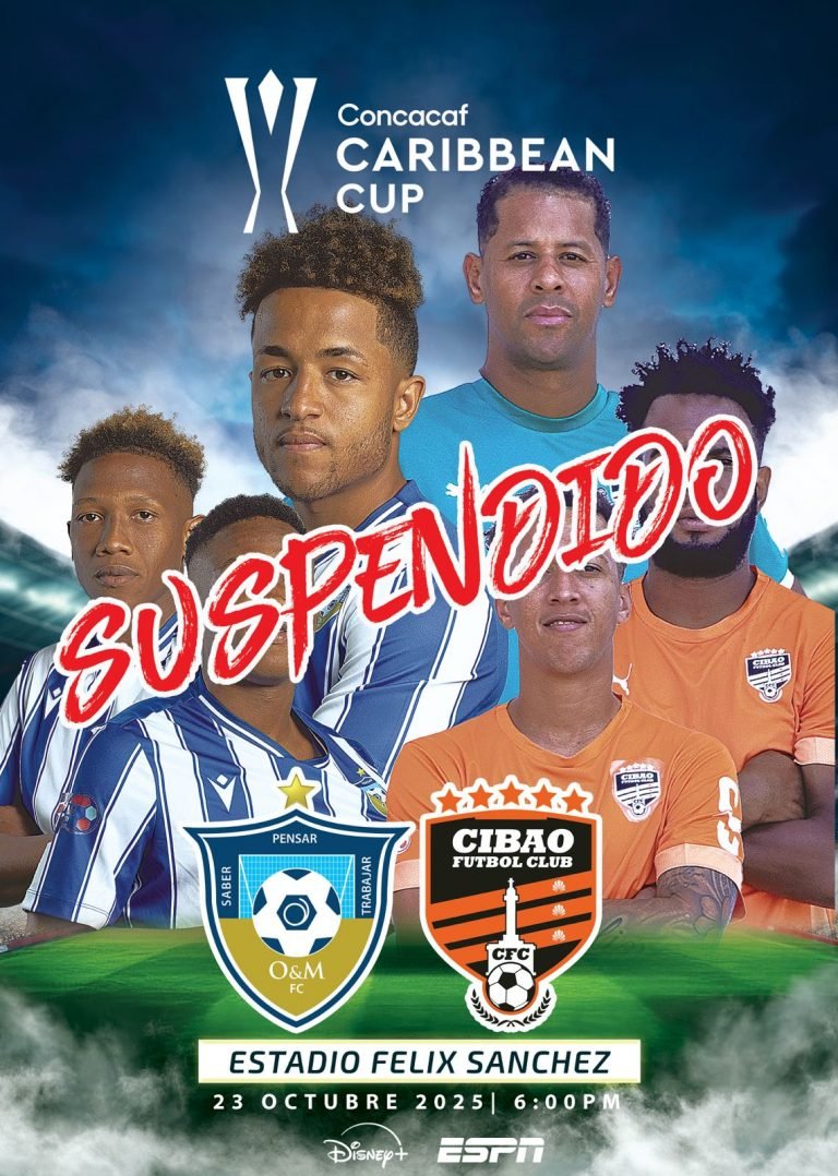 Concaf posterga semifinal O&M vs Cibao FC de la copa del caribe , por la tormenta.