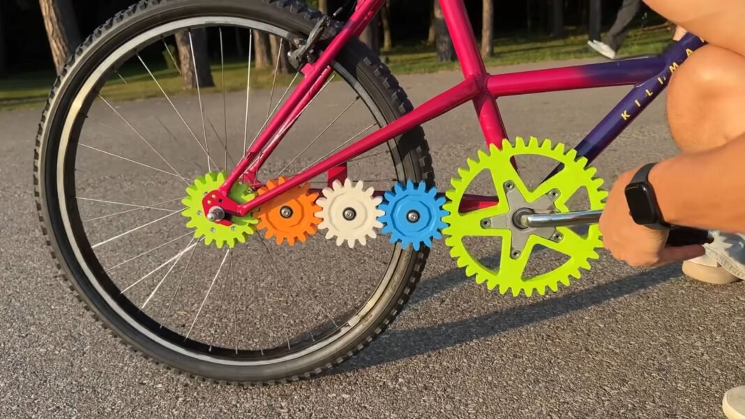 Construye una bicicleta sin cadena con engranajes impresos en 3D y sorprendentemente funciona Construye una bicicleta sin cadena con engranajes impresos en 3D y sorprendentemente funciona