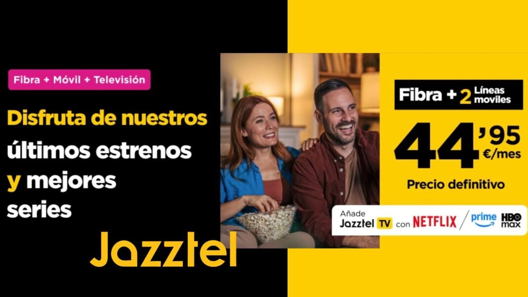 Jazztel se suma a la guerra de las tarifas con una oferta de derribo: fibra y dos líneas móviles por 44,95 euros al mes Jazztel se suma a la guerra de las tarifas con una oferta de derribo: fibra y dos líneas móviles por 44,95 euros al mes
