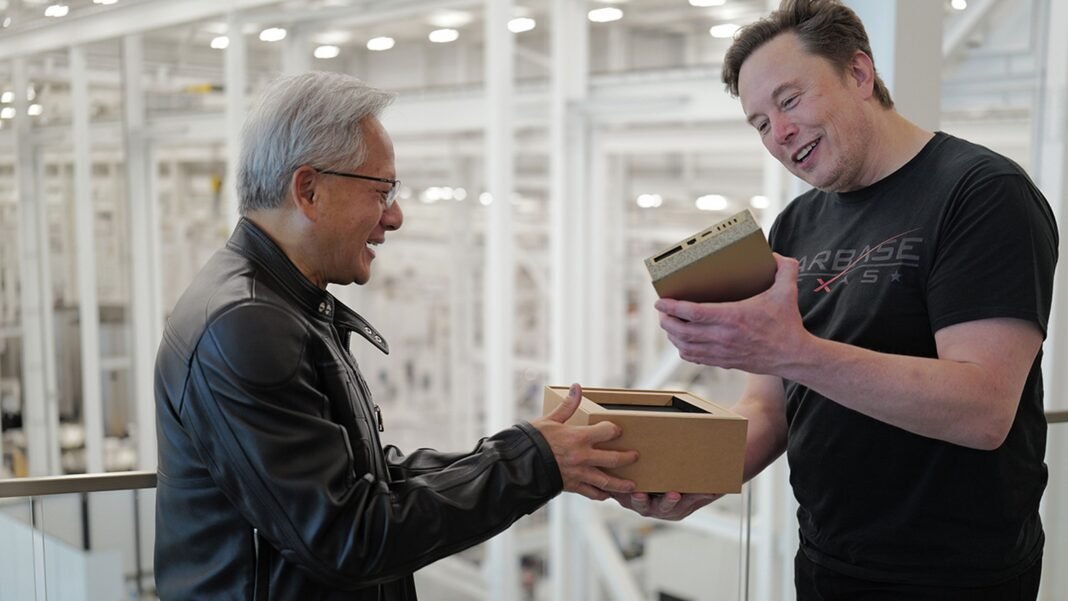 Jensen Huang entrega a Elon Musk las primeras unidades de DGX Spark, la “supercomputadora de IA más pequeña del mundo” Jensen Huang entrega a Elon Musk las primeras unidades de DGX Spark, la “supercomputadora de IA más pequeña del mundo”