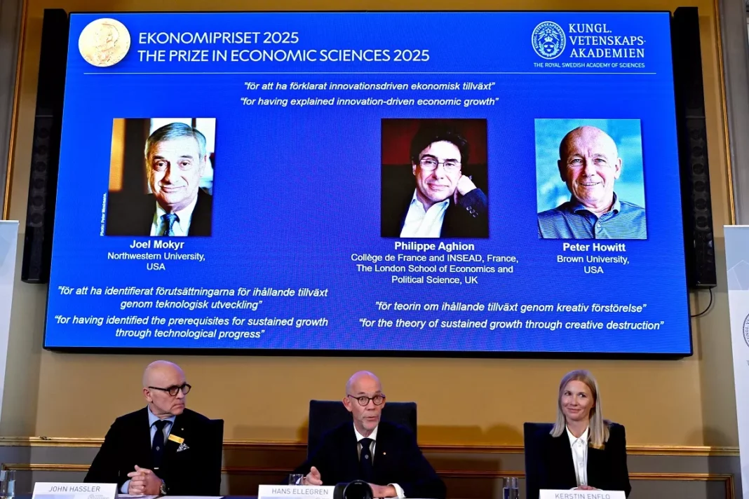 Joel Mokyr, Philippe Aghion y Peter Howitt ganan el Premio Nobel de Economía 2025 Joel Mokyr, Philippe Aghion y Peter Howitt ganan el Premio Nobel de Economía 2025
