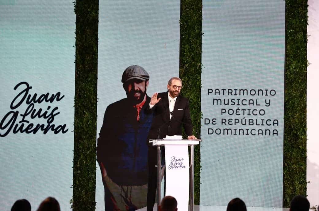 Juan Luis Guerra, «Patrimonio Musical y Poético» dominicano Juan Luis Guerra, «Patrimonio Musical y Poético» dominicano