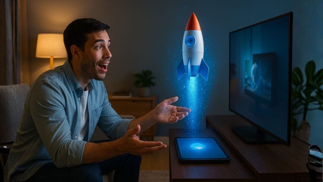 La televisión holográfica ya está aquí: este dispositivo convierte cualquier pantalla en unas gafas de realidad virtual 3D La televisión holográfica ya está aquí: este dispositivo convierte cualquier pantalla en unas gafas de realidad virtual 3D