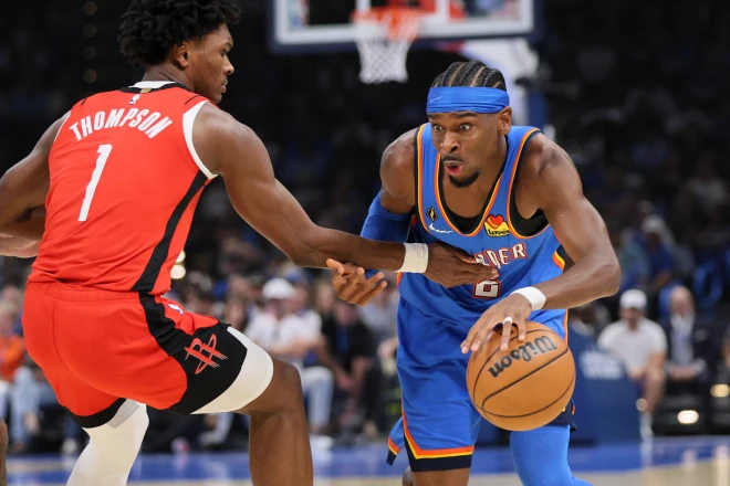 Los Thunder comienzan la defensa del título con triunfo en doble prórroga sobre los Rockets en el debut de KD Los Thunder comienzan la defensa del título con triunfo en doble prórroga sobre los Rockets en el debut de KD