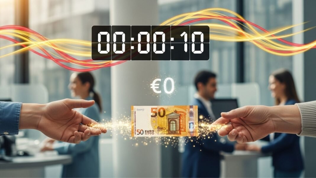 Nueva regla de los 10 segundos para los bancos en España: este trámite ahora será gratis, sin comisiones y al instante Nueva regla de los 10 segundos para los bancos en España: este trámite ahora será gratis, sin comisiones y al instante