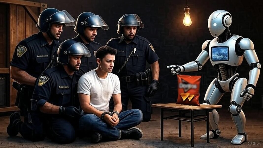 Ocho policías esposan a un adolescente, a punta de pistola, porque una IA confundió una bolsa de Doritos con un arma