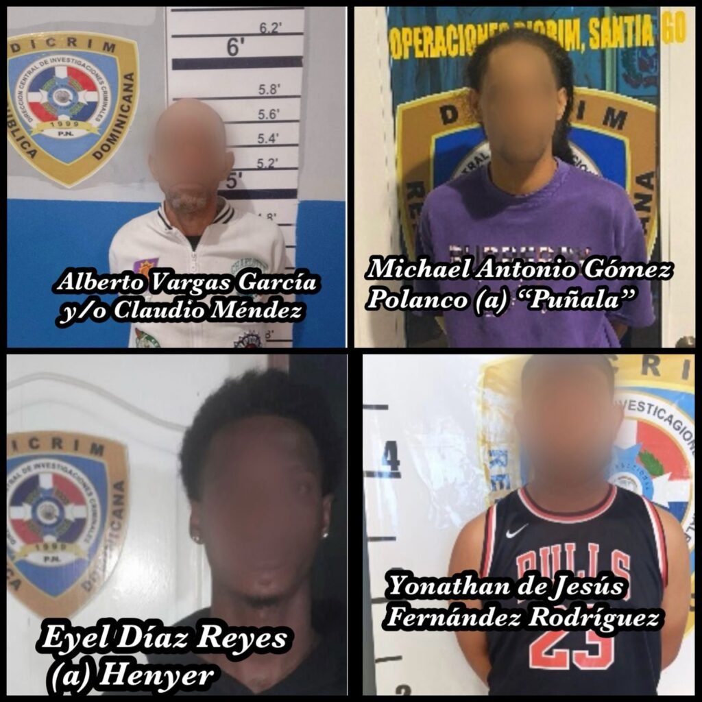 Policía Nacional ejecuta cuatro órdenes de arresto por robo, atraco y estafa en distintos sectores de Santiago Policía Nacional ejecuta cuatro órdenes de arresto por robo, atraco y estafa en distintos sectores de Santiago