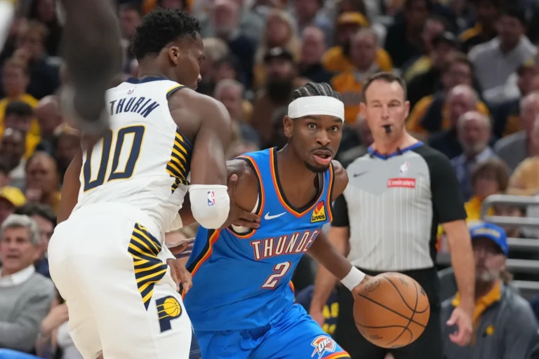 Shai Gilgeous-Alexander anota récord personal de 55 puntos y guía a los Thunder sobre los Pacers 41-135 en 2 prórrogas