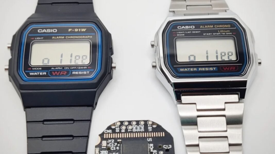 Ya puedes convertir tú mismo el reloj de Casio más mítico en reloj inteligente: contador de pasos, termómetro, frecuencia cardíaca, Bluetooth y juegos