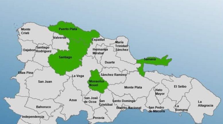 COE emite alerta verde para cuatro provincias por vaguada