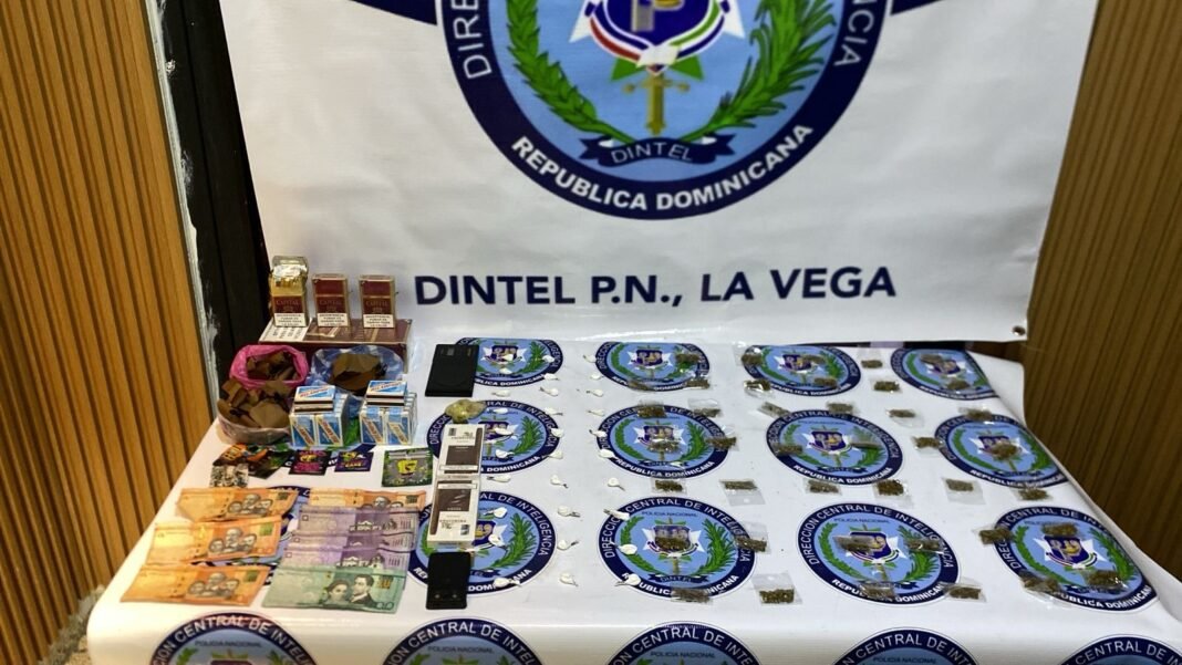 DINTEL incauta drogas y dinero en operativo en La Vega