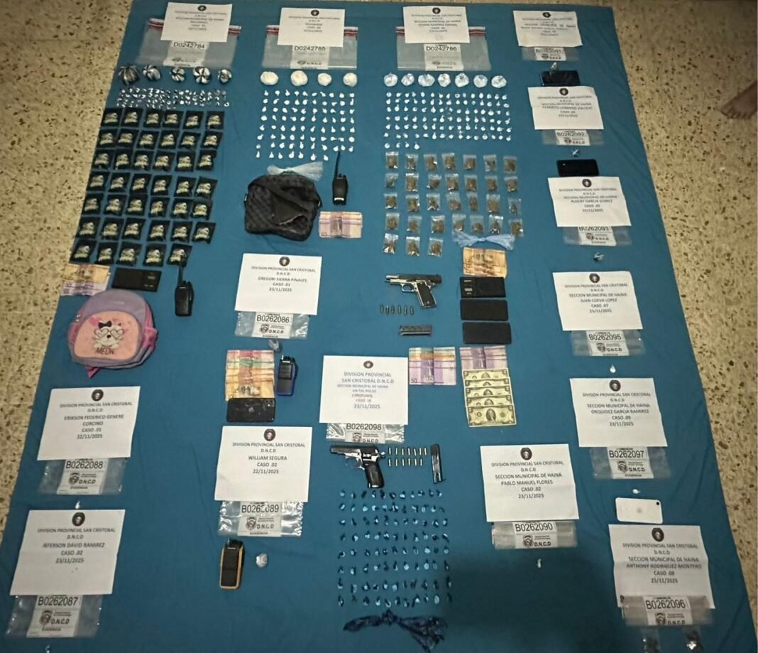 DNCD Y MP EJECUTAN MÁS DE 50 OPERATIVOS CONTRA EL MICROTRÁFICO EN SAN CRISTÓBAL