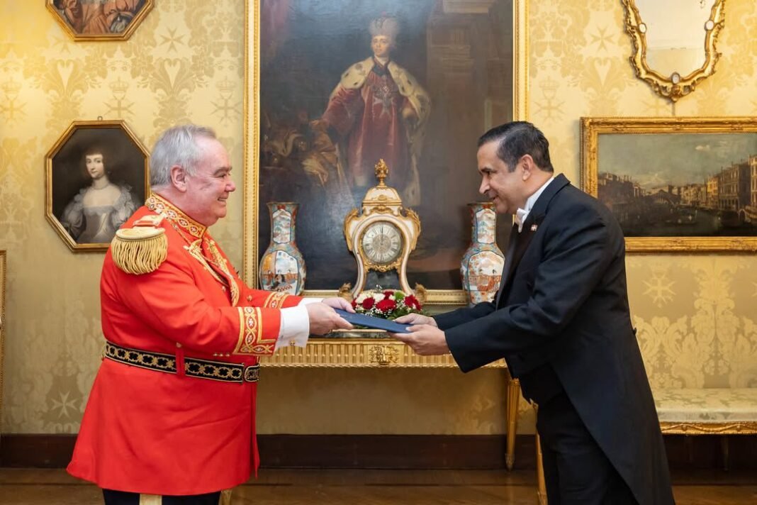 Embajador Víctor Suárez Díaz presenta credenciales ante la Soberana Orden de Malta