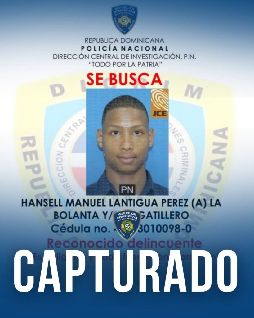 Policía Nacional captura a “La Bolanta”, presunto autor de tiroteo que dejó seis personas heridas en fiesta clandestina en Hainamosa