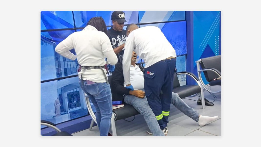 VIDEO FUERTE: dirigente fallece en vivo en televisión dominicana