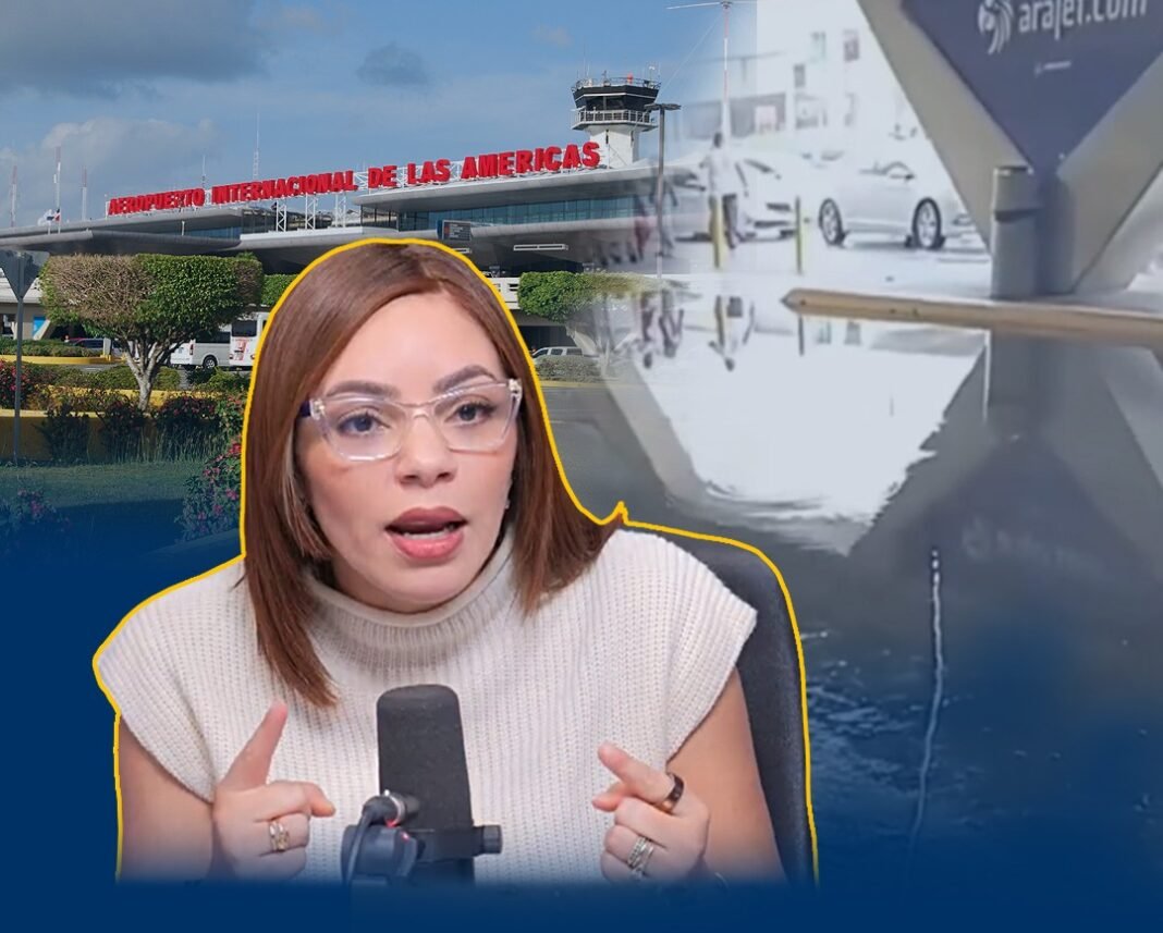 Dannira Caminero truena por hedores y asquerosidad de aguas residuales en el AILA