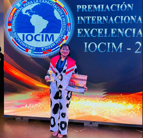 Doctora dominicana Alillenska Ceballo recibe premio internacional de la OICIM por su destacada labor