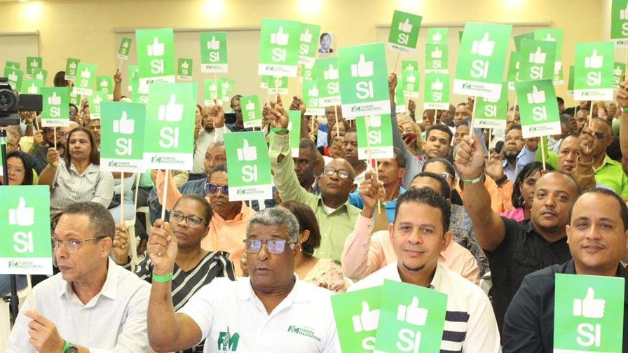 Fuerza Magisterial realiza asamblea nacional en la sede de la ADP