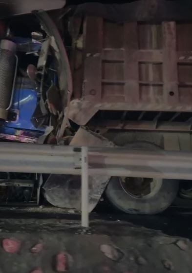 Accidente múltiple provoca fuerte taponamiento en Yaguate, San Cristóbal