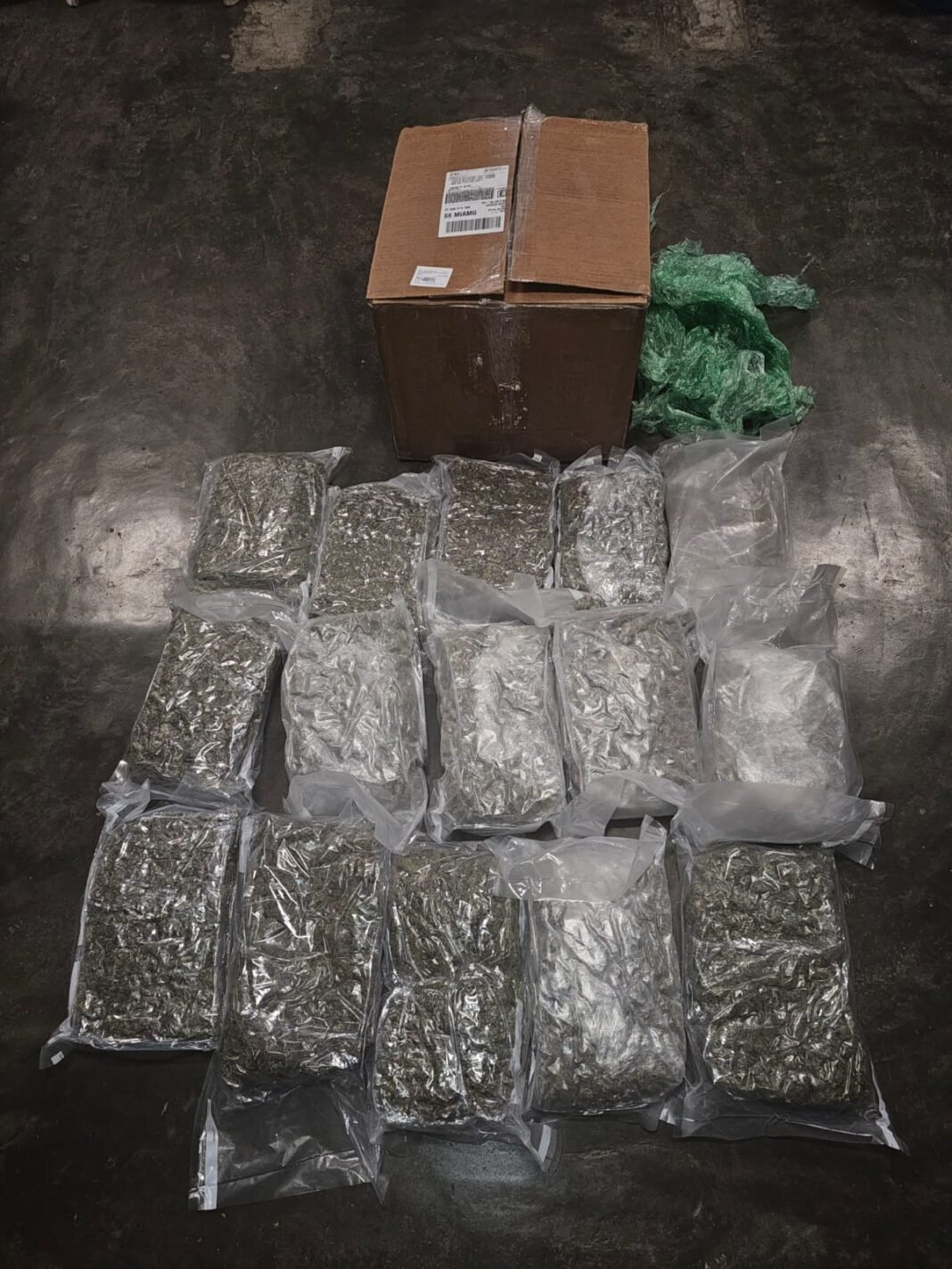 DNCD CONFISCA OTROS 15 PAQUETES DE PRESUNTA MARIHUANA EN EL AILA