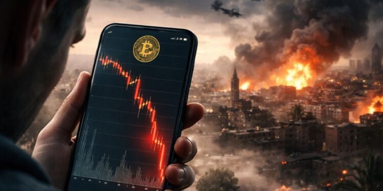 La ‘Vaina’ del Bitcoin: $400 Millones Liquidados por Escalada en Irán Bitcoin: 400 Millones Liquidados por Escalada en Irán