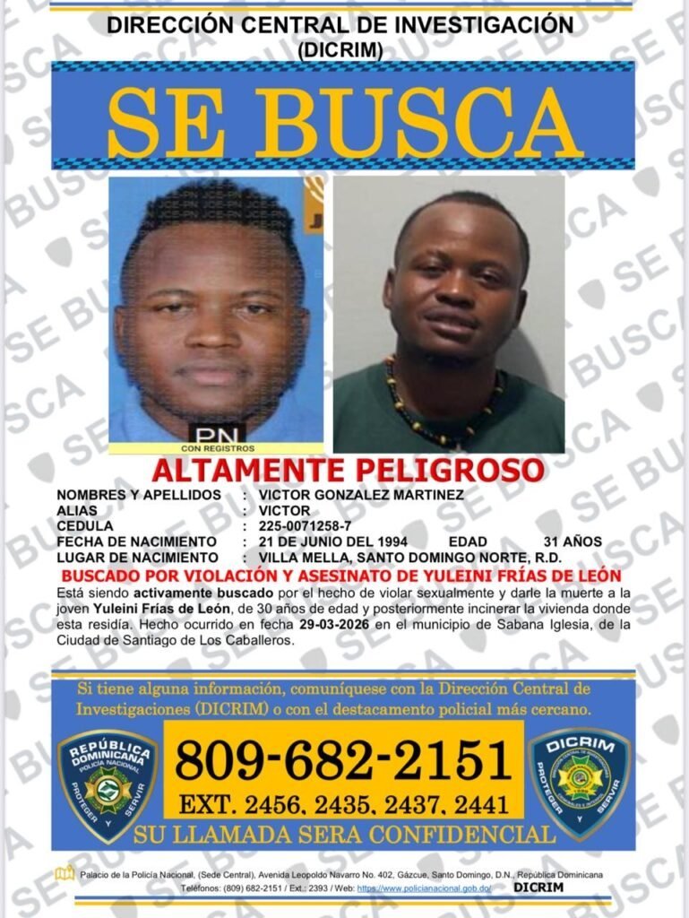 ¡Qué ‘Vaina’ en Sabana Iglesia! Buscan a Acusado de Homicidio y Violación Sabana Iglesia: Policía Busca Acusado de Homicidio y Violación