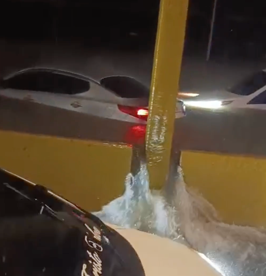 Autopista Duarte Inundada por Lluvias Intensas