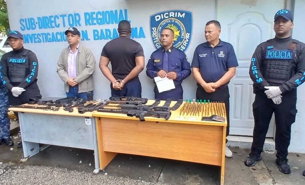 Desmantelan arsenal ilegal y apresan a un hombre en Barahona