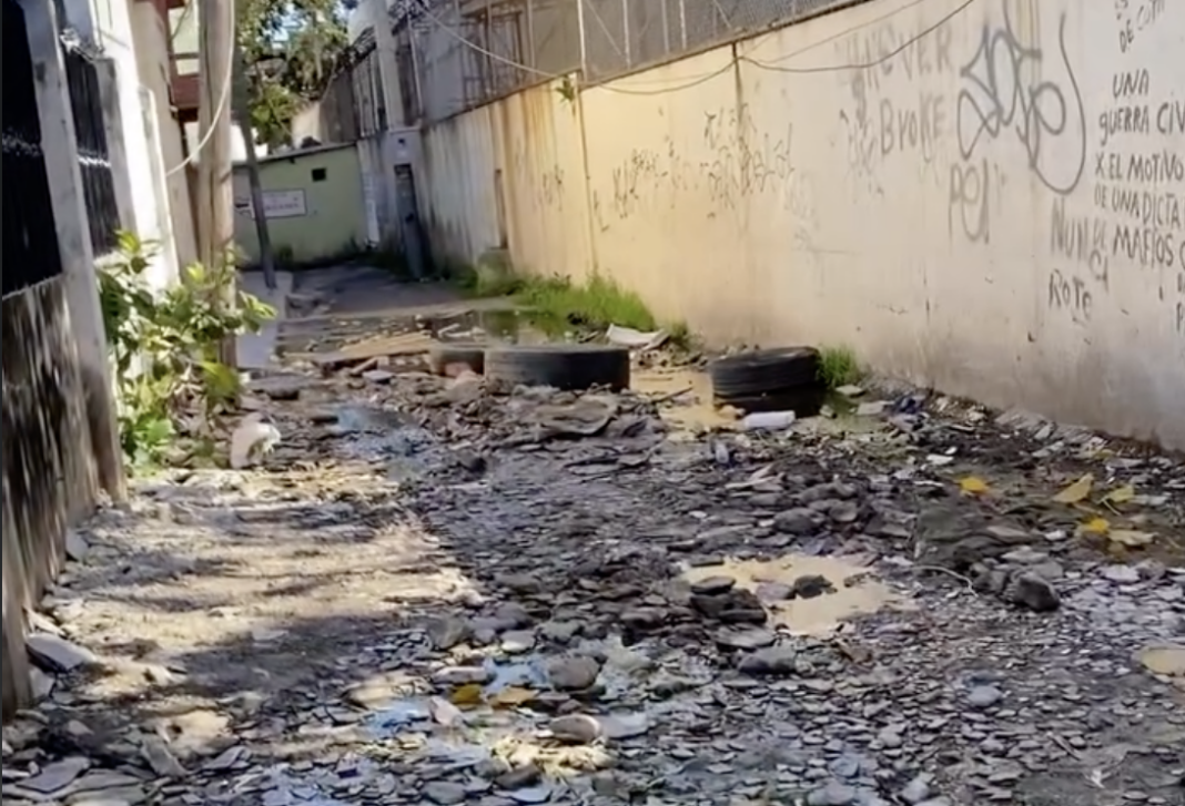 ¡Qué Vaina! La Calle Detrás de la Cámara de Cuentas, un Desastre de Contaminación La Calle Detrás de la Cámara de Cuentas, un Desastre de Contaminación