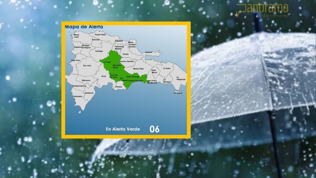 ¡Alerta ‘dura’! COE mantiene aviso por lluvias en seis provincias Alerta por lluvias en seis provincias