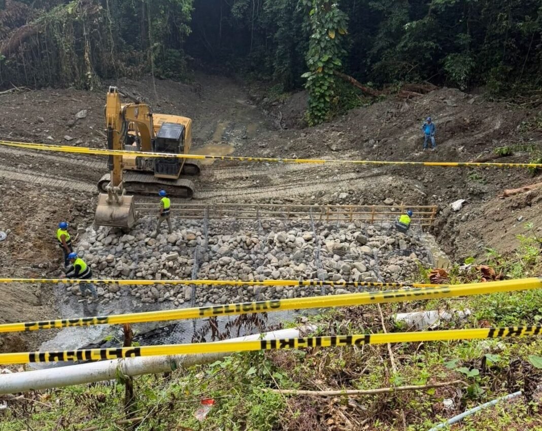 Obras Publicas interviene derrumbe Pedro Brand