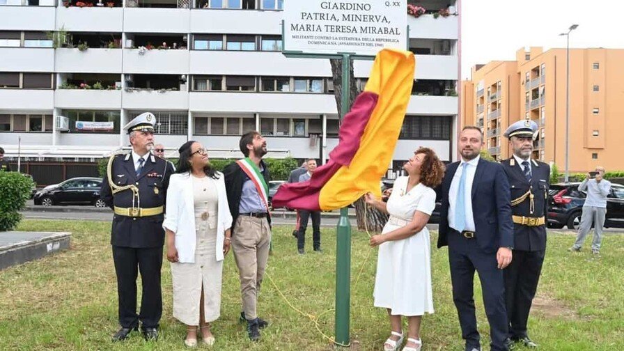 Hermanas Mirabal tienen su jardín en Roma