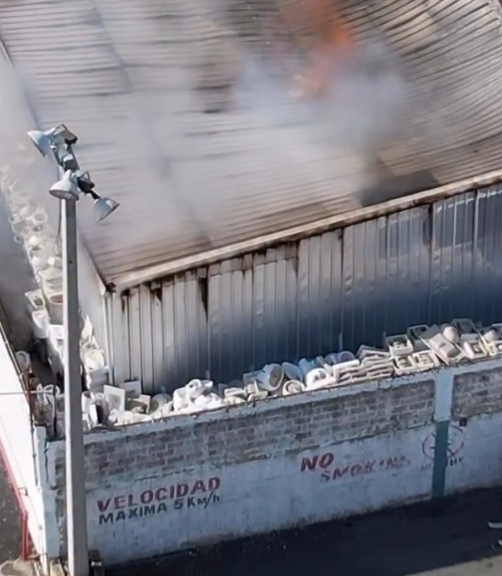 Incendio en envasadora de gas Coopegas en Alma Rosa