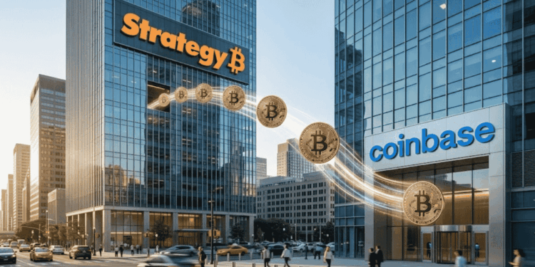 Strategy mueve Bitcoin a Coinbase: ¿Qué significa este movimiento?