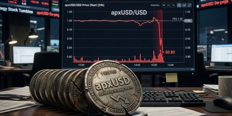 ApxUSD pierde su amarre con el dólar