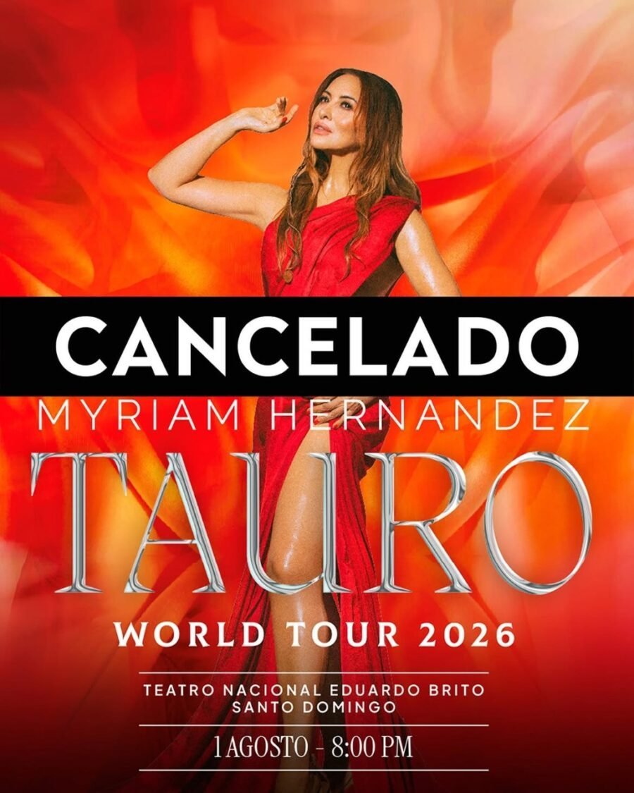 ¡Qué ‘vaina’! Concierto de Myriam Hernández en RD Cancelado Concierto de Myriam Hernández en RD Cancelado