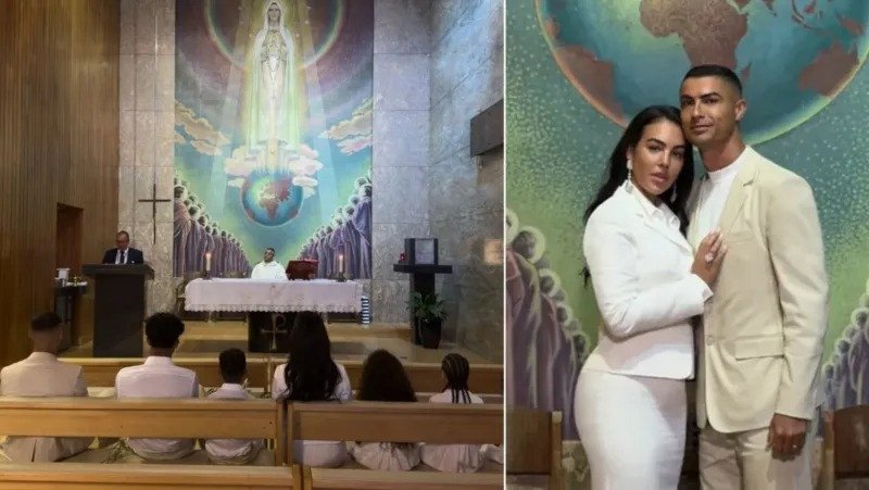 Que coro mas intimo: Cristiano y Georgina se casan en la casa, una vaina bacana!