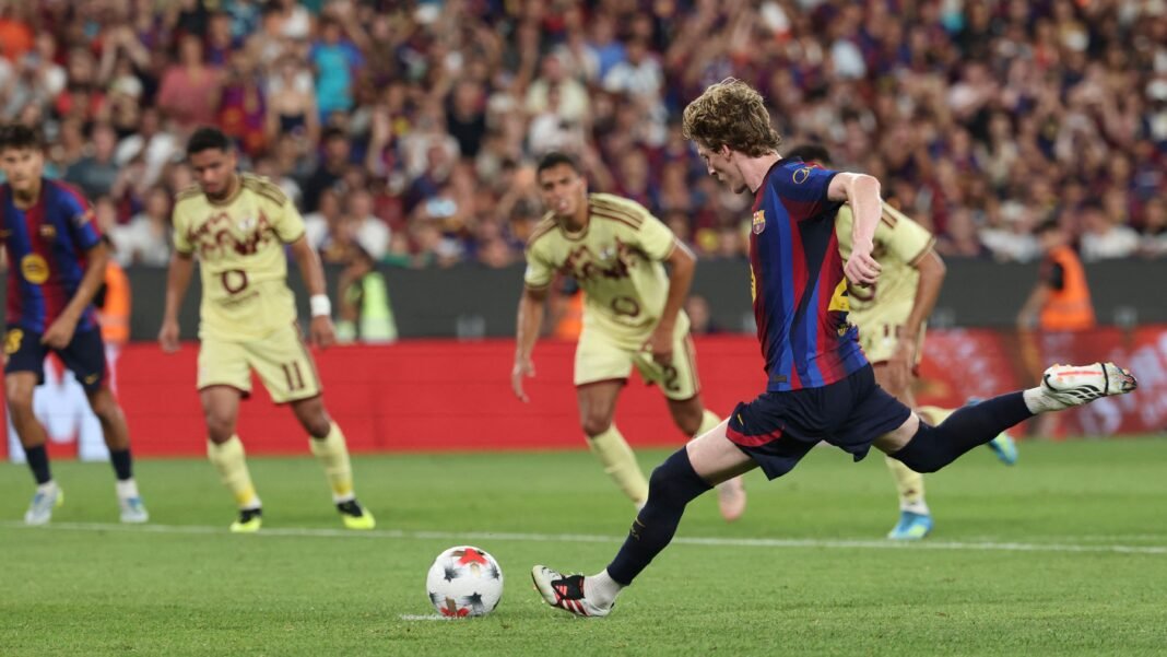 ¡Qué ‘Vainita’ Buena! El-shenawy Le Ataja Penal al Barcelona en el Gamper El-shenawy Le Ataja Penal al Barcelona en el Gamper